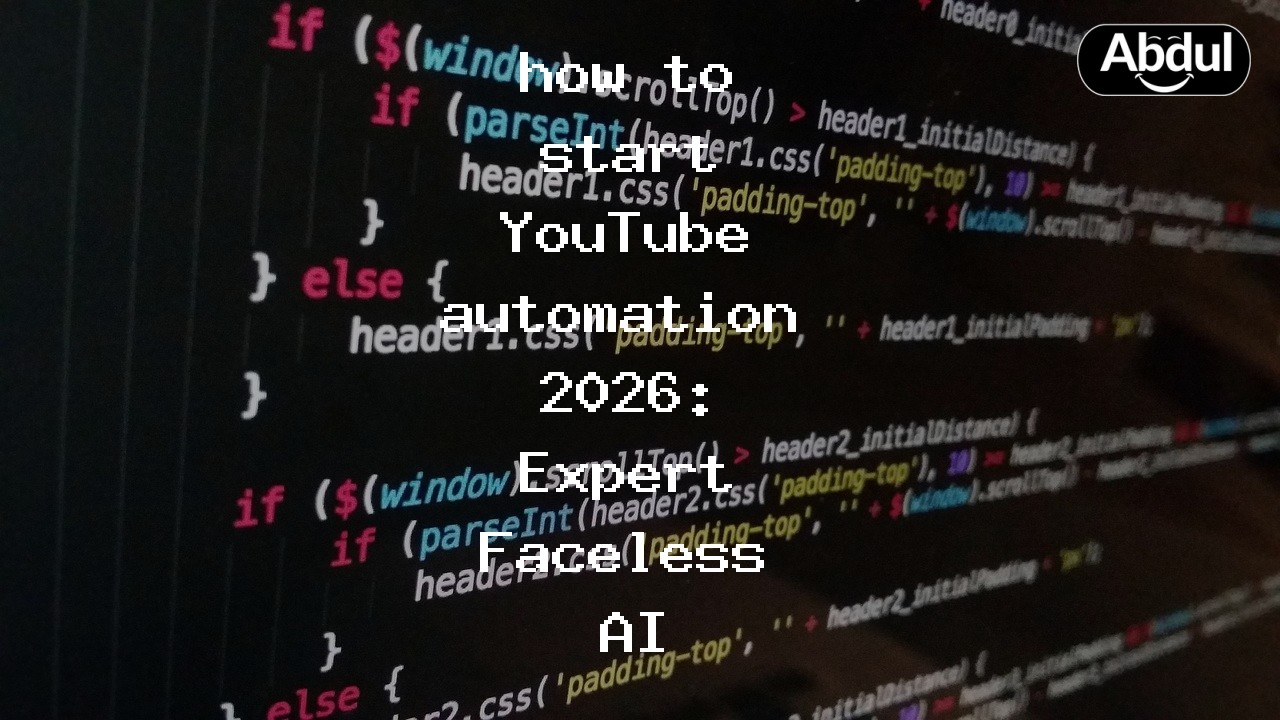 how to start YouTube automation 2026: Expert Faceless AI