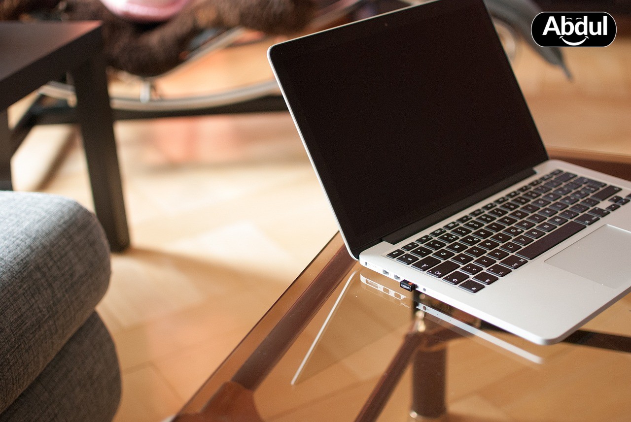 Laptop running CapCut with AI features