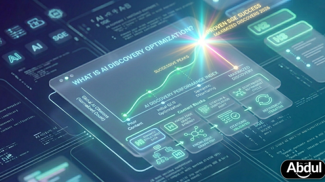 What is AI discovery optimization: Proven SGE Success 2026
