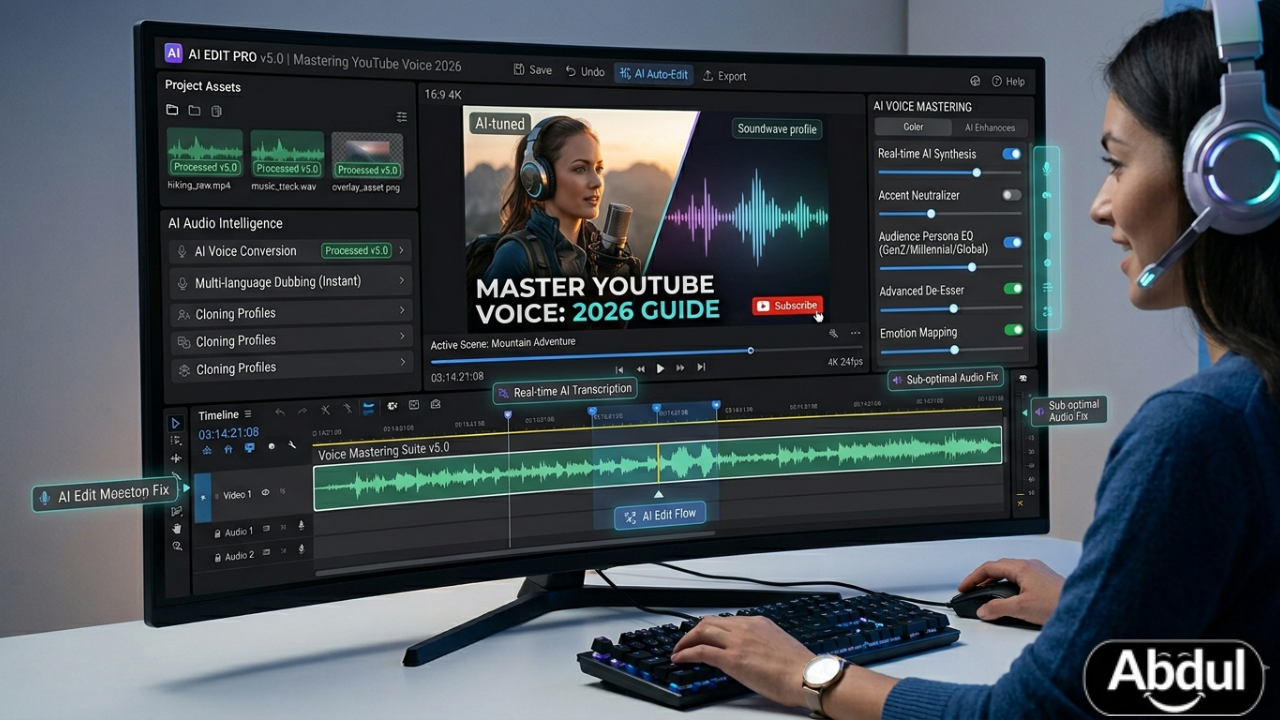 How to use AI editing 2026: Master YouTube Voice