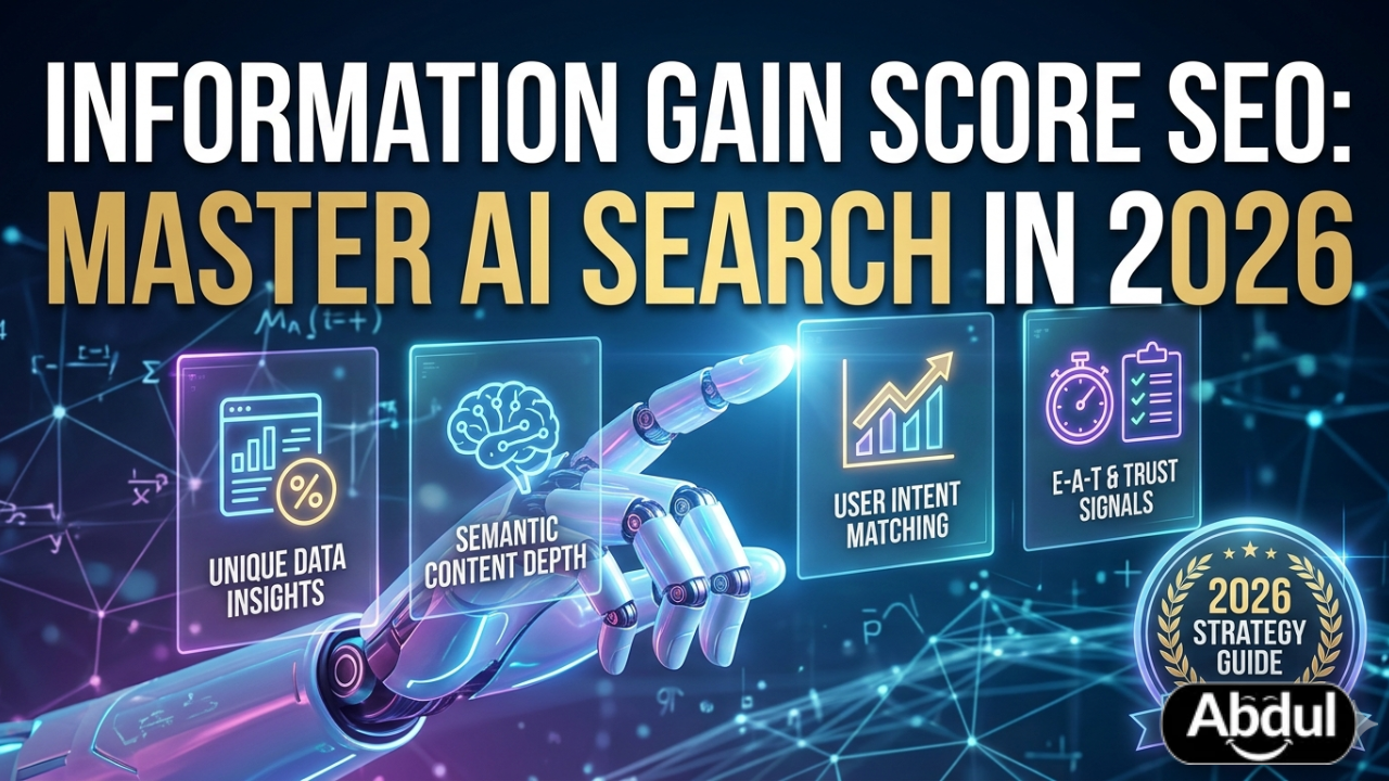 What is Information Gain Score SEO? 3 Essential 2026 AI Wins